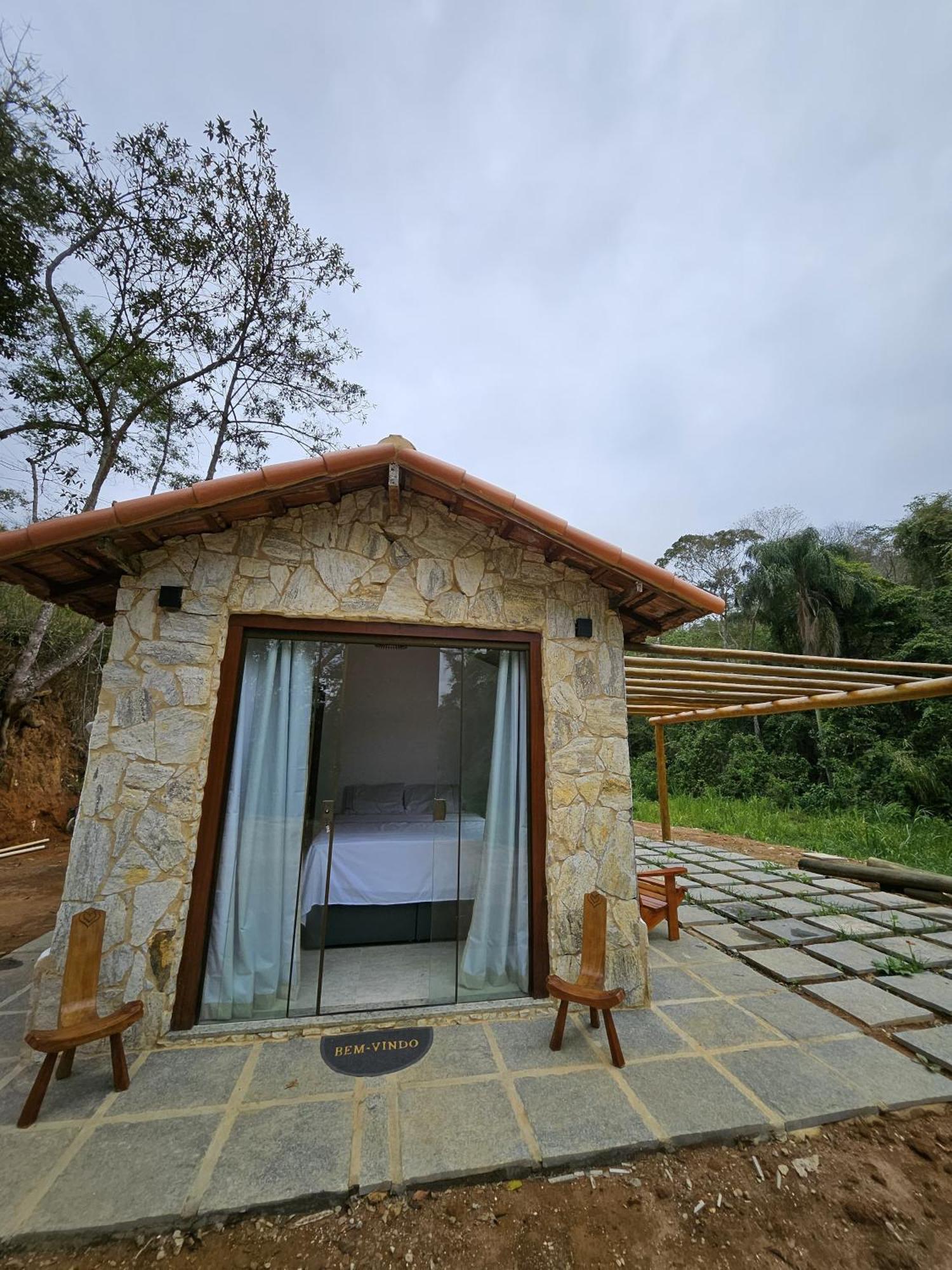 Casa Di Pedra Com Linda Vista Para Natureza - ميجيل بيريرا المظهر الخارجي الصورة